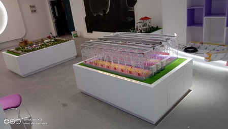 农业沙盘模型定制温室大棚种植模型